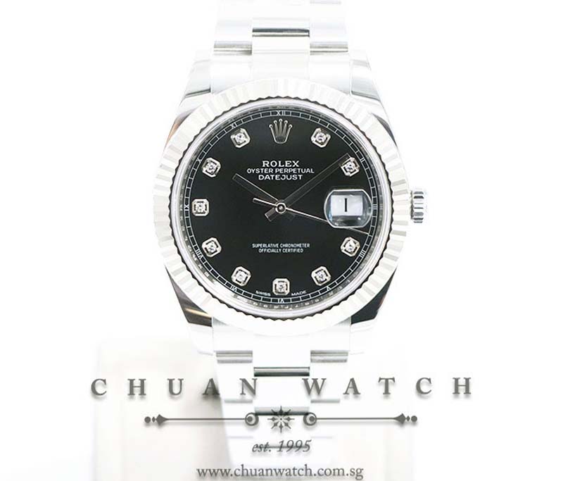 Rolex DateJust 41 126334 Black Diamonds
