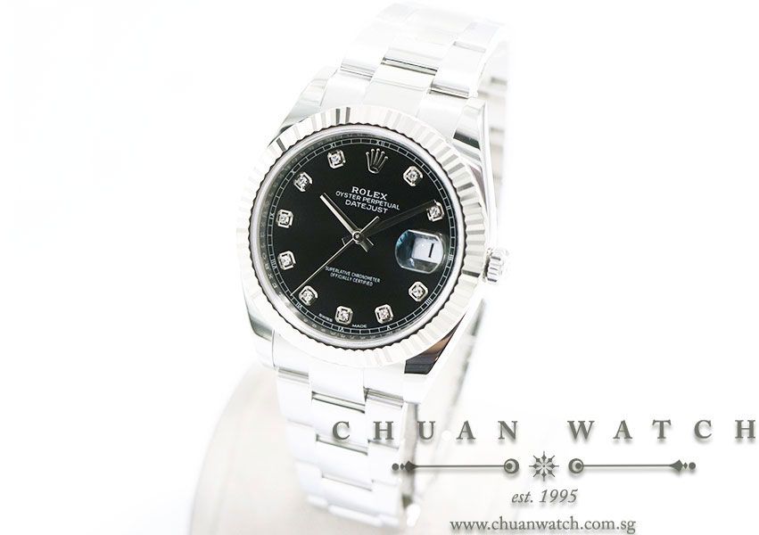 Rolex DateJust 41 126334 Black Diamonds - Image 2