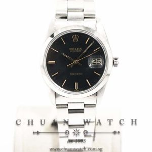 Rolex Vintage Oysterdate Precision 34mm 6694 Matt Black Index - Discontinued