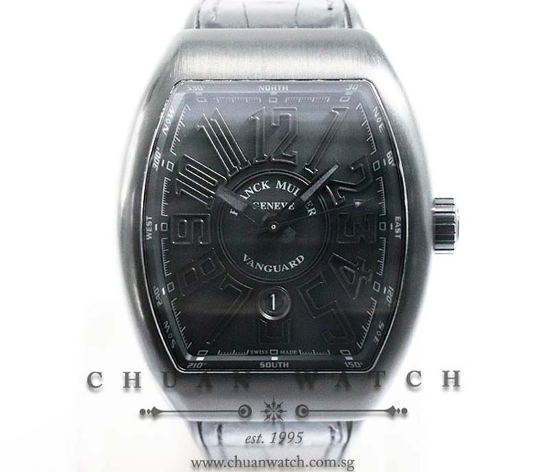 Franck Muller Vanguard PVD-Titanium All Black V 45 SC DT TT NR BR NR
