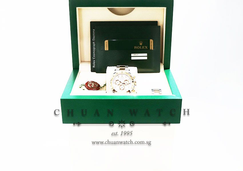 Rolex Cosmograph Daytona Two-Tone 116523 White Diamonds - Discontinued Reference - Image 5