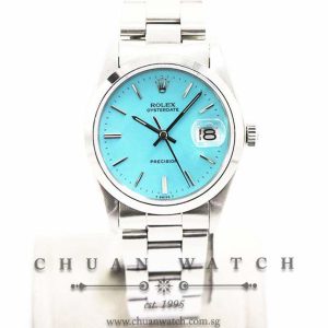 Rolex Vintage Oysterdate Precision 34mm 6694 Custom Blue Index (Reconditioned) - Discontinued