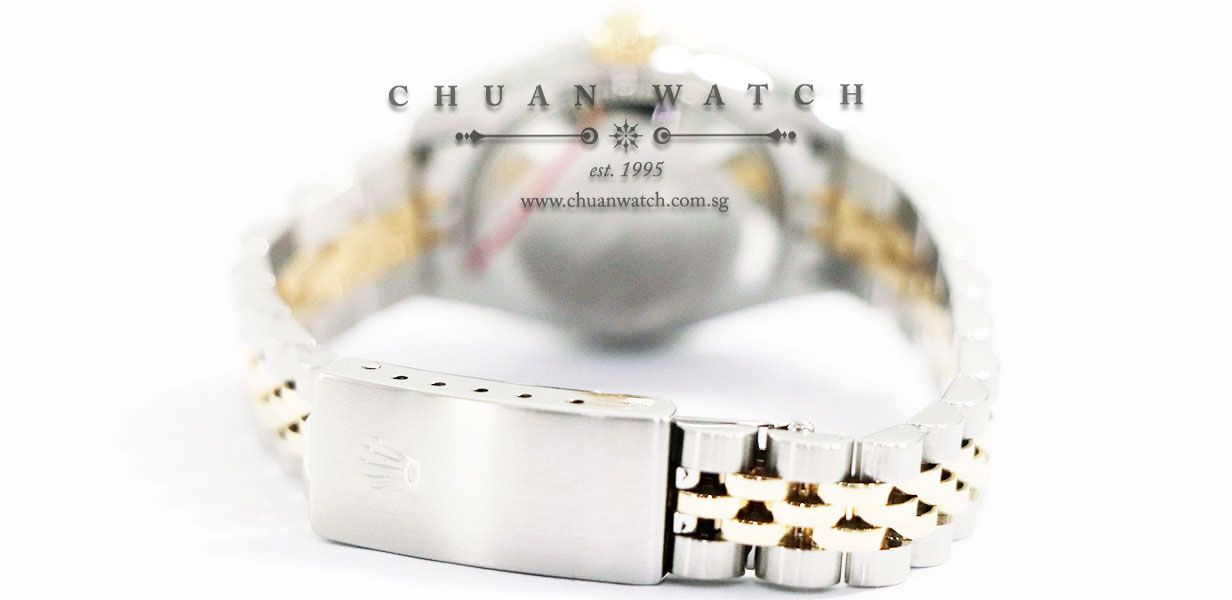 Rolex Ladies DateJust Two-Tone 26mm 69173 Silver Sunburst Diamonds - Discontinued - Image 4