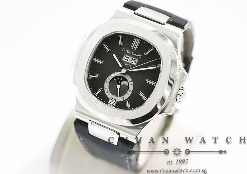 Patek Philippe Nautilus Steel Annual Calendar MoonPhase 40.5mm 5726A-001 - Image 2