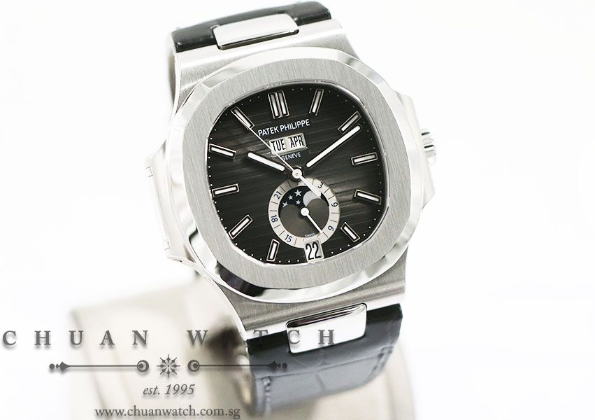 Patek Philippe Nautilus Steel Annual Calendar MoonPhase 40.5mm 5726A-001 - Image 3