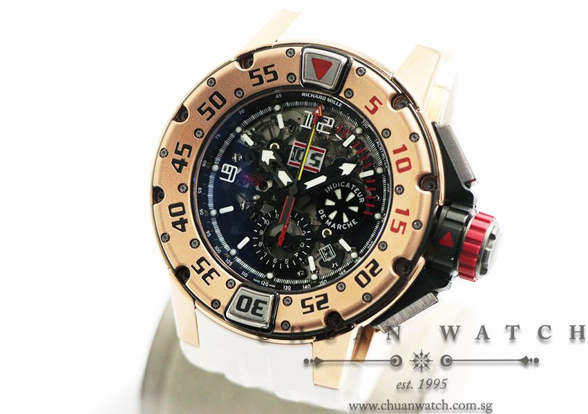 Richard Mille Divers Annual Calendar Flyback Chronograph RM032 Rose Gold - Discontinued - Image 2