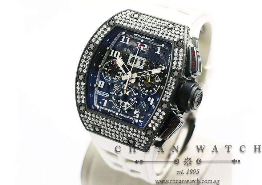 Richard Mille RM011 DLC White Gold/Titanium Top Diamonds Asia Edition - Limited Edition of 10 Pieces Only - Image 2