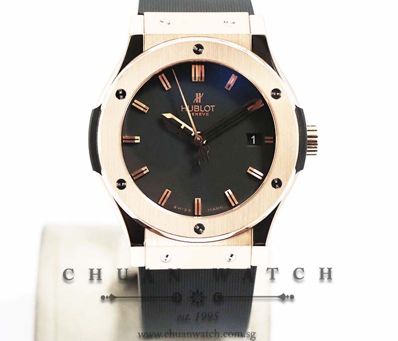 Hublot Classic Fusion Rose Gold Black 45mm 511.PX.1180.RX - Discontinued
