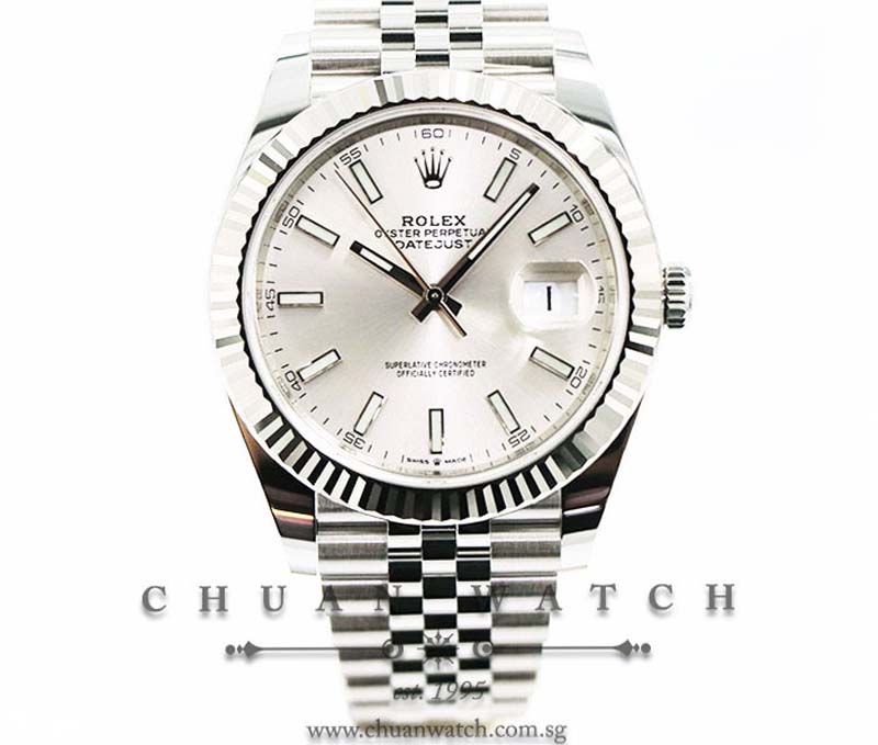 Rolex DateJust 41 126334 Silver Index