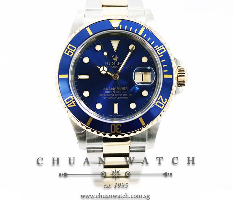 Rolex Submariner Two-Tone 16613 Blue Tritium - Discontinued