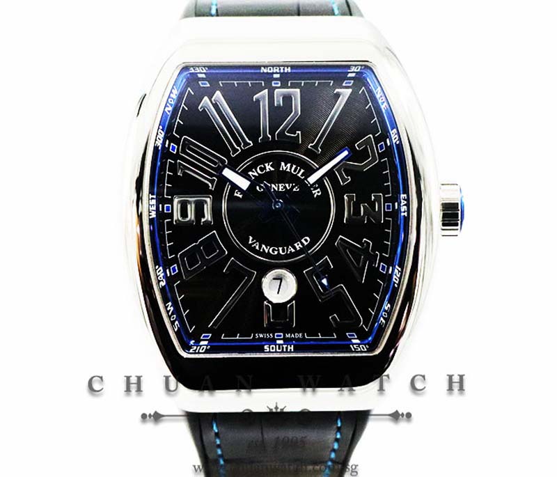 Franck Muller Vanguard Blue Concept Steel V 45 SC DT AC NR