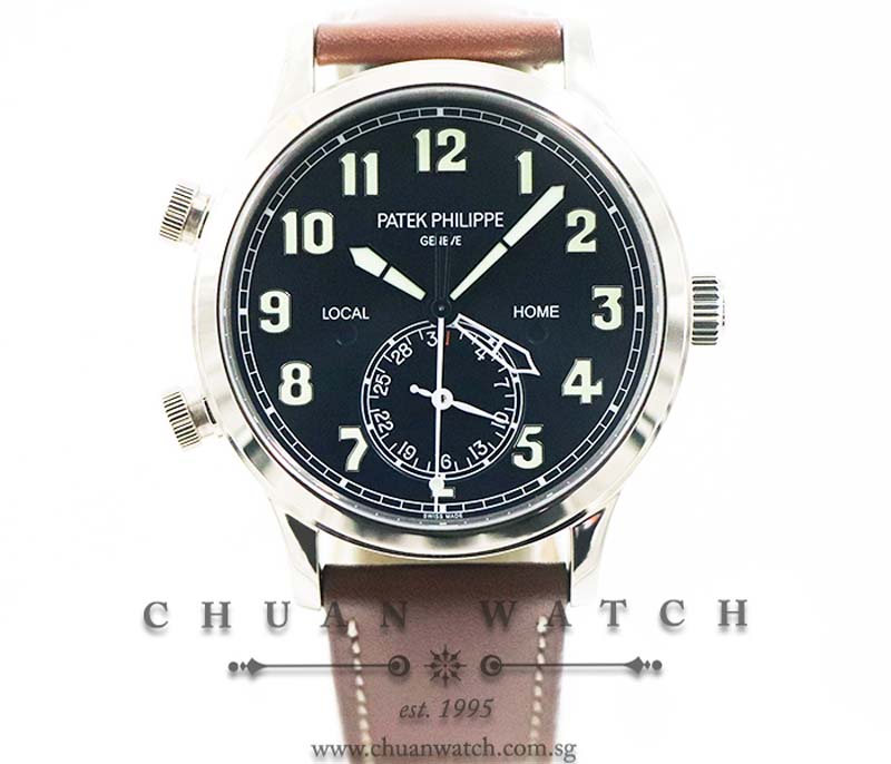 Patek Philippe Calatrava Pilot Travel Time White Gold 42mm 5524G-001