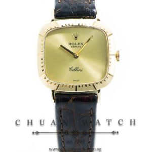 Rolex Vintage Ladies Cellini Yellow Gold 25mm 4082 Champagne - Discontinued