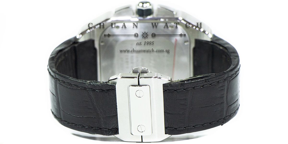 Cartier Santos 100 XL Chronograph Custom-Set Paved Diamonds W20090X8 - Discontinued - Image 2