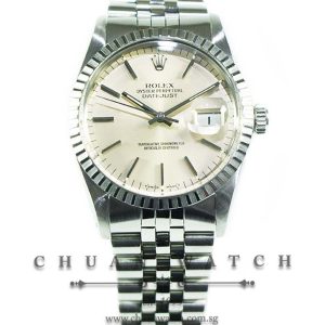 Rolex Vintage Gents DateJust 36mm 16030 Silver Index - Discontinued