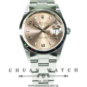 Rolex Oyster Perpetual Date 34mm 15200 Pink Arabic Index - Discontinued