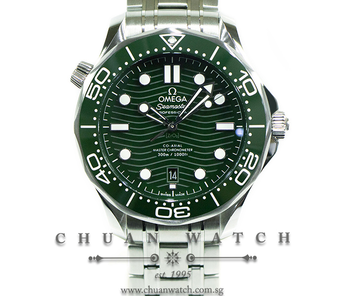 Omega Seamaster Diver 300M Co-Axial Master Chronometer 42mm 210.30.42.20.10.001 Green