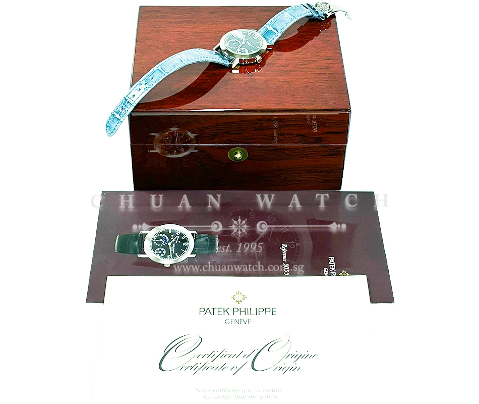 Patek Philippe MoonPhase Power-Reserve White Gold 36mm 5055G-001 - Discontinued - Image 4