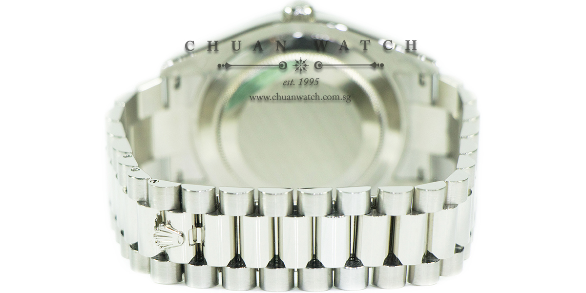 Rolex Day-Date II President White Gold 41mm 218239 Silver Diamonds - Discontinued - Image 2