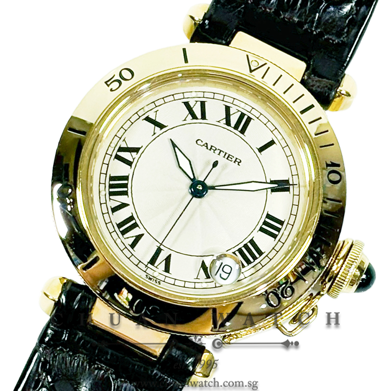 Cartier Pasha Medium Automatic Yellow Gold 36mm 1035 - Discontinued