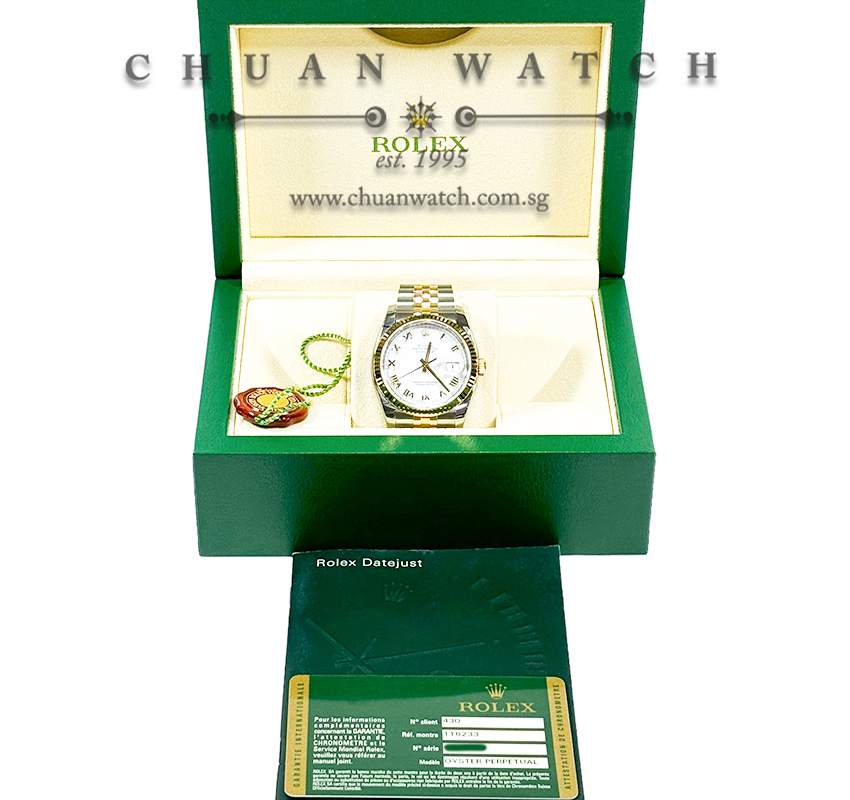 Rolex Gents DateJust Two-Tone 36mm 116233 White Roman - Discontinued - Image 4