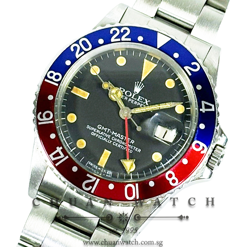 Rolex Vintage GMT-Master 'Transitional' 16750 'Pepsi' Matte MK1 Tritium - Discontinued