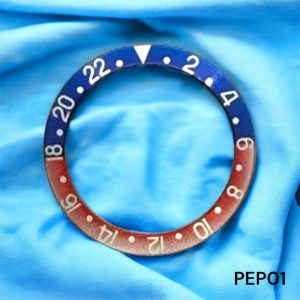 Original Rolex 1675 Blue Back GMT Master Pepsi Aluminum Bezel Insert