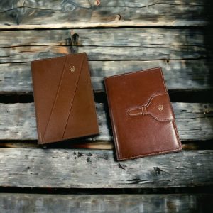 Original Rolex Vintage Brown Note Book with Rolex Note Pad Leather