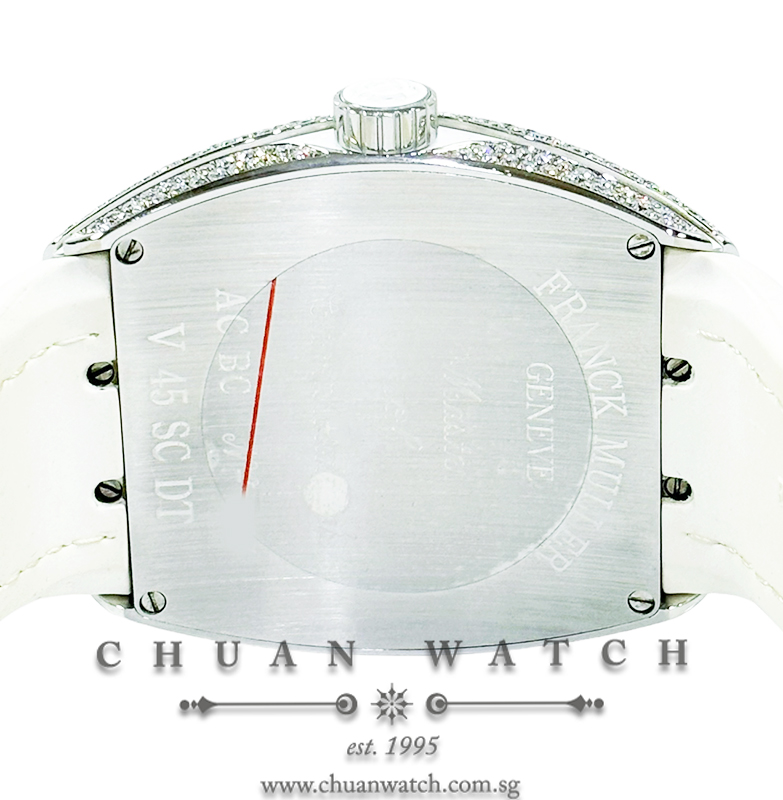 Franck Muller Vanguard Steel White Custom-Set Paved Diamonds V 45 SC DT AC BC - Image 2