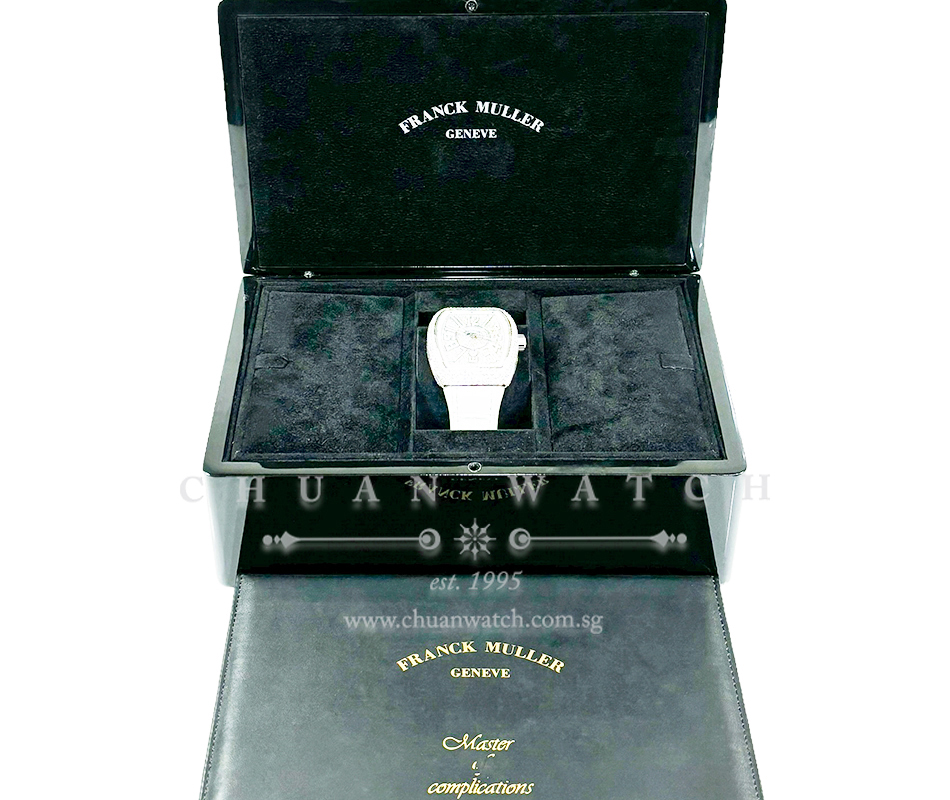 Franck Muller Vanguard Steel White Custom-Set Paved Diamonds V 45 SC DT AC BC - Image 4