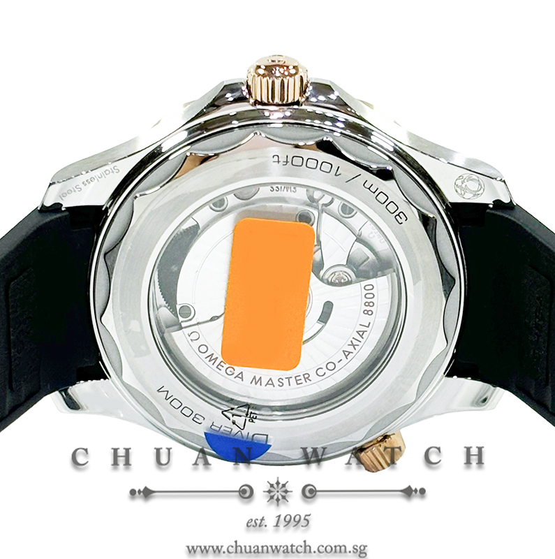 Omega Seamaster Diver 300M Co-Axial Master Chronometer Two-Tone 42mm 210.22.42.20.01.002 Black - Image 2