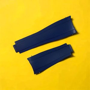Everest EH7 Curved End Blue Rubber on Deployant Buckle 4/6