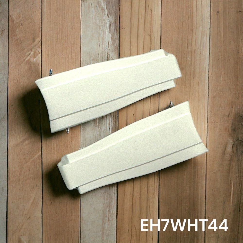 Everest EH7 Curved End White Leather Strap on Deployant Buckle 4/4