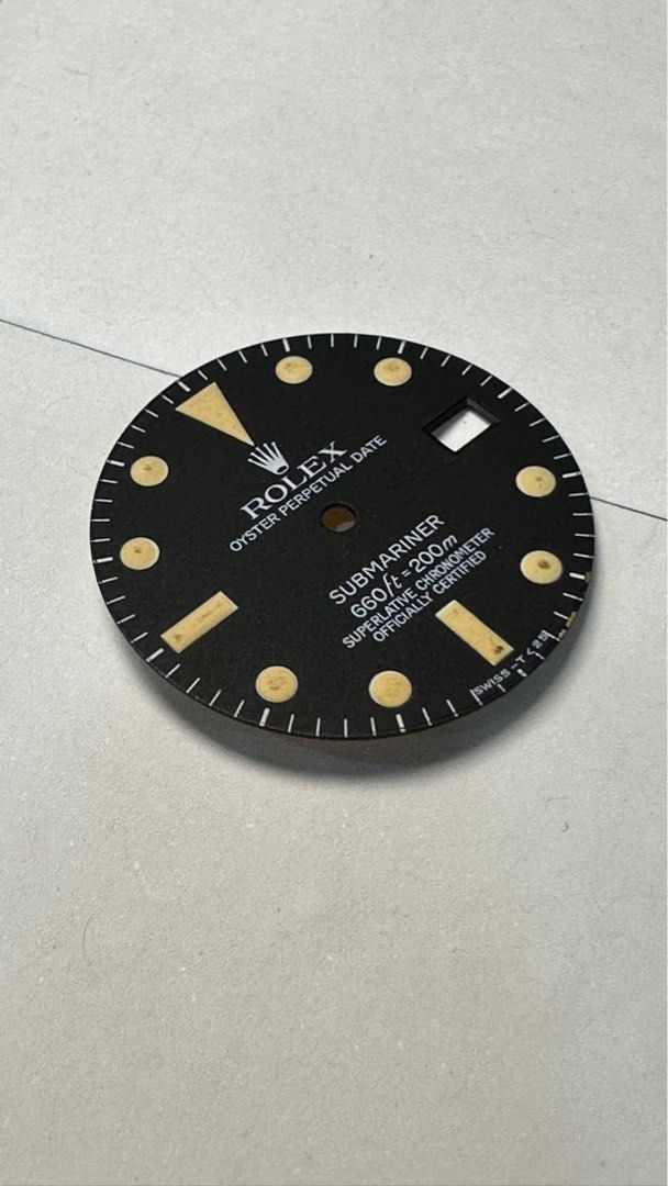 Original Rolex 1680 Vintage Submariner Tritium Dial Spare Part - Image 6