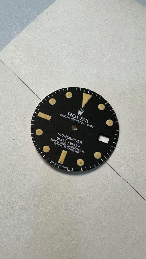 Original Rolex 1680 Vintage Submariner Tritium Dial Spare Part - Image 4