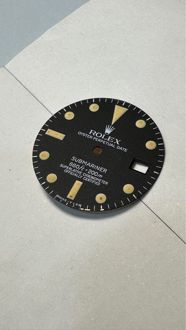 Original Rolex 1680 Vintage Submariner Tritium Dial Spare Part - Image 5