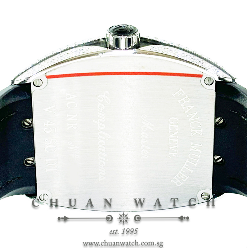 Franck Muller Vanguard Steel Black Custom-Set Paved Diamonds V 45 SC DT AC NR - Image 2