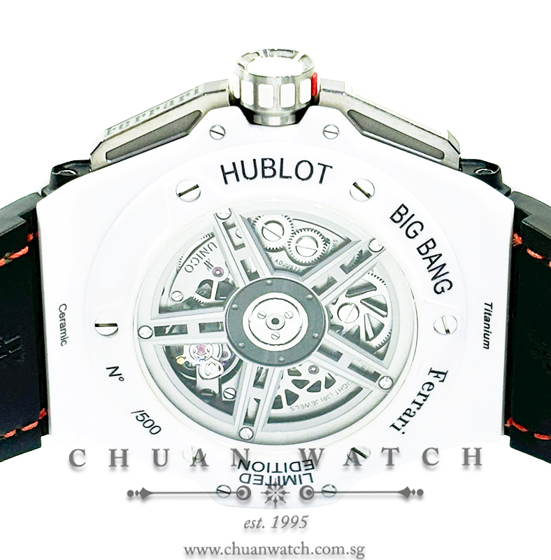 Hublot Big Bang Unico Ferrari White Ceramic Carbon 45mm 401.HQ.0121.VR (Limited Edition of 500 Pieces Only) - Image 2