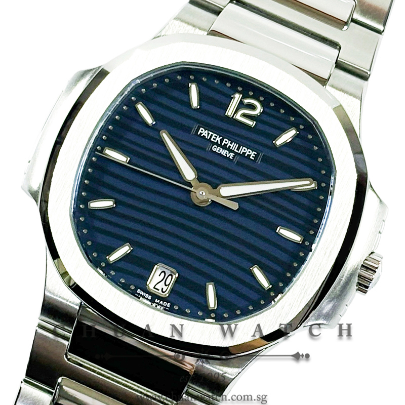 Patek Philippe Ladies' Nautilus Automatic Steel 35.2mm 7118/1A-001 Blue