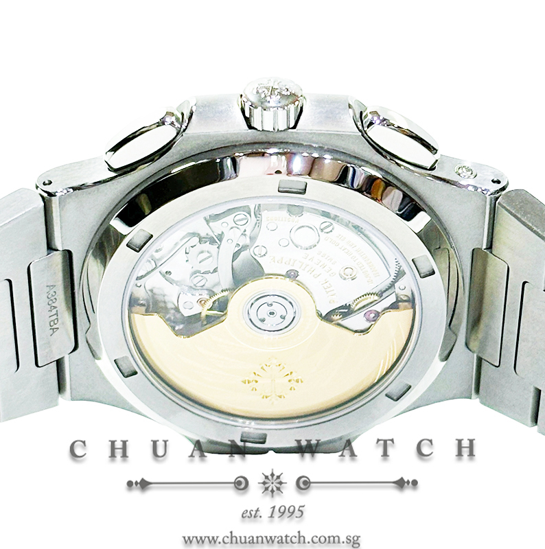 Patek Philippe Nautilus Flyback Chronograph Travel Time Steel 40.5mm 5990/1A-011 Blue - Image 2