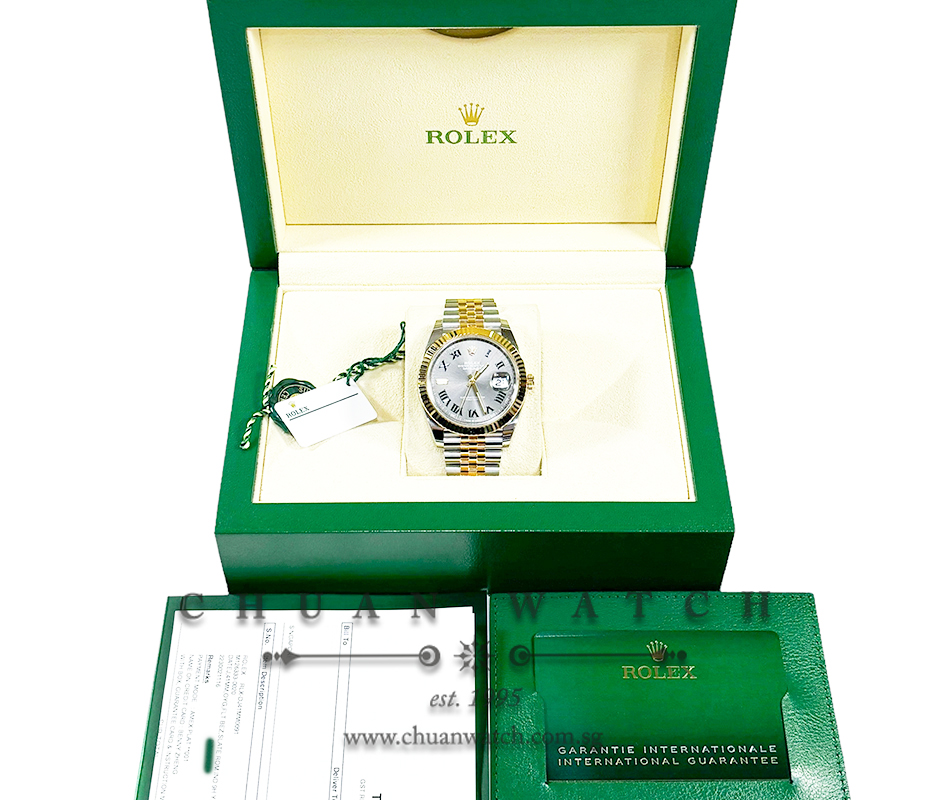 Rolex DateJust 41 Two-Tone 126333 Slate Roman 'Wimbledon' - Image 4
