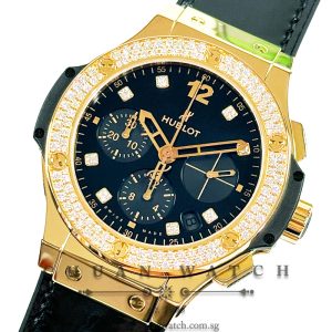 Hublot Big Bang Shiny Rose Gold Black Diamonds 41mm 341.PX.1280.VR.1104 - Discontinued