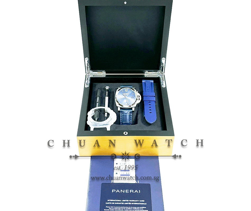 Panerai Luminor BiTempo Blue 1950 3-Days 44mm Pam 1361 Z - Image 4