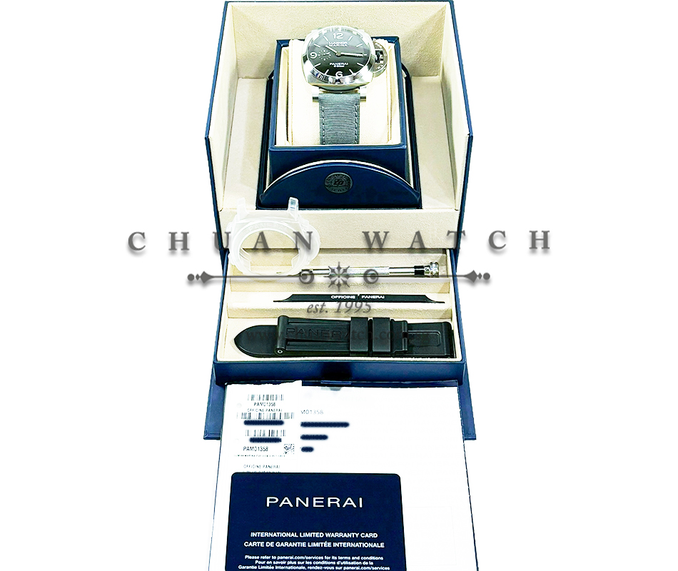 Panerai Luminor Marina Grigio Roccia 1950 3-Days eSteel 44mm Pam 1358 Y - Image 4