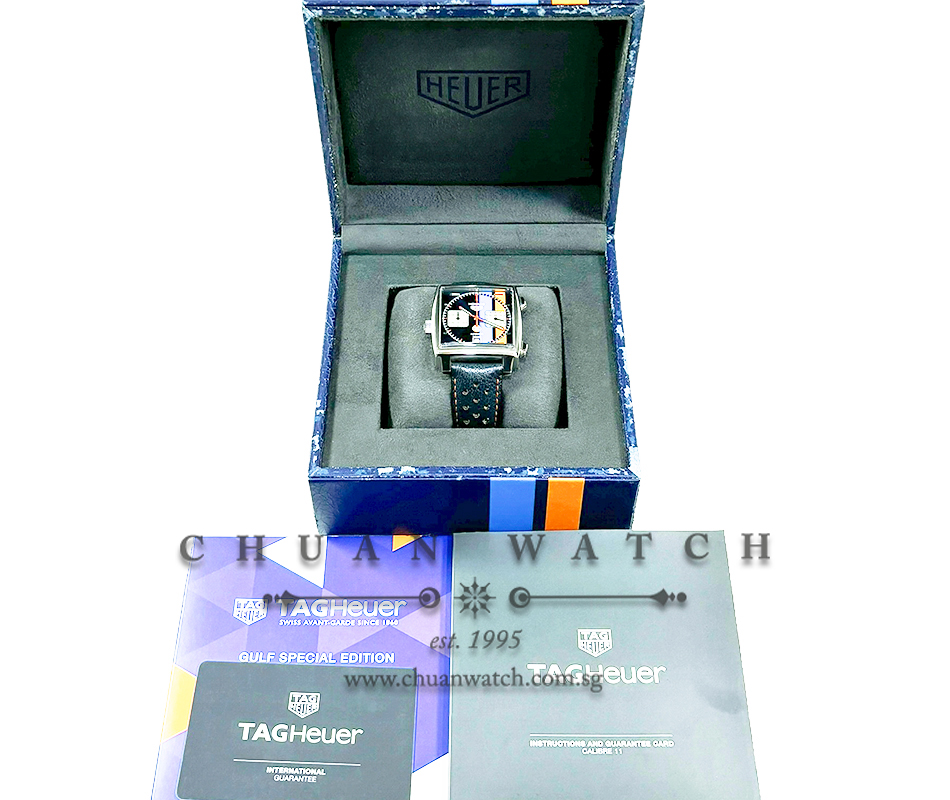 Tag Heuer Monaco Chronograph Calibre 11 Left-Handed 'Gulf' Special Edition 39mm CAW211R - Discontinued - Image 4