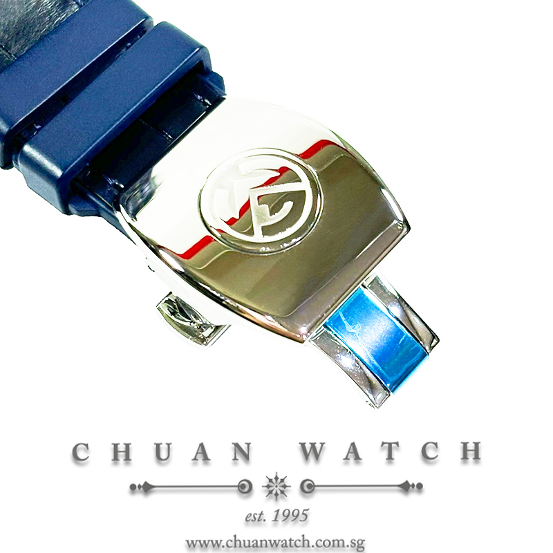Franck Muller Vanguard Yachting Anchor Skeleton 7-Days Steel Blue V 45 S6 SQT ANC AC BL - Image 3