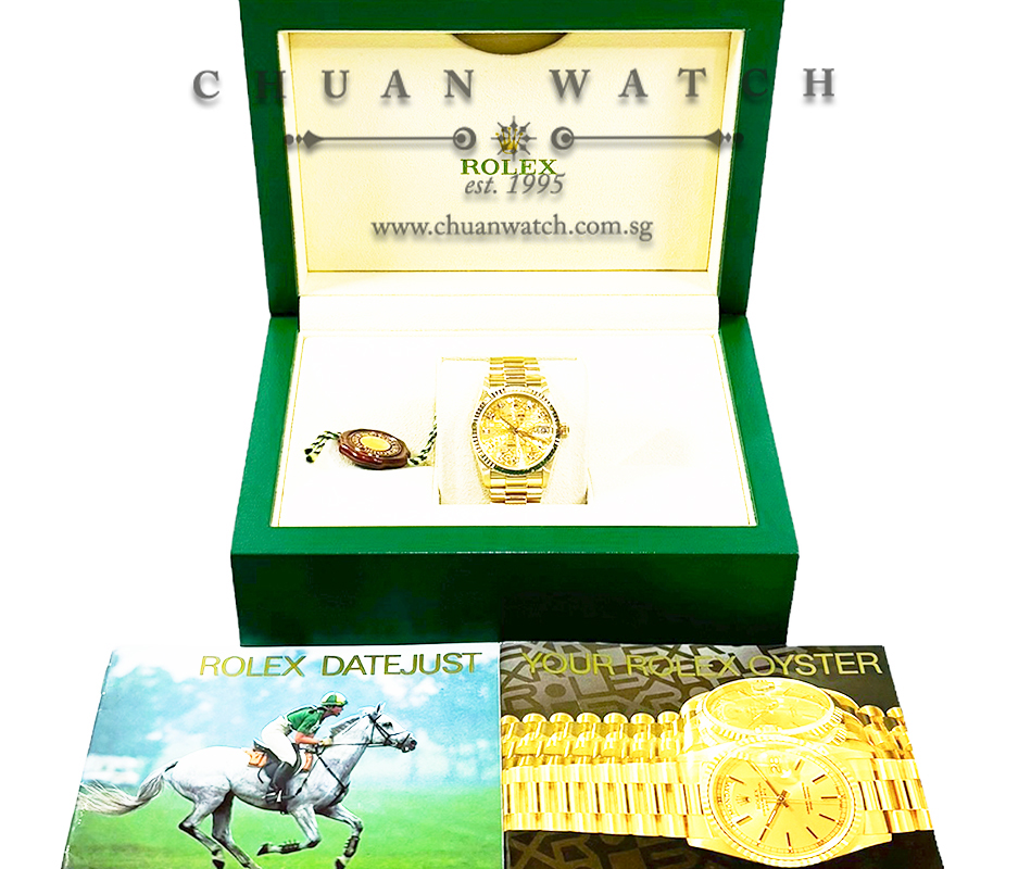 Rolex Boys' DateJust President Yellow Gold 31mm 78278 Champagne Jubilee Diamonds - Discontinued - Image 4