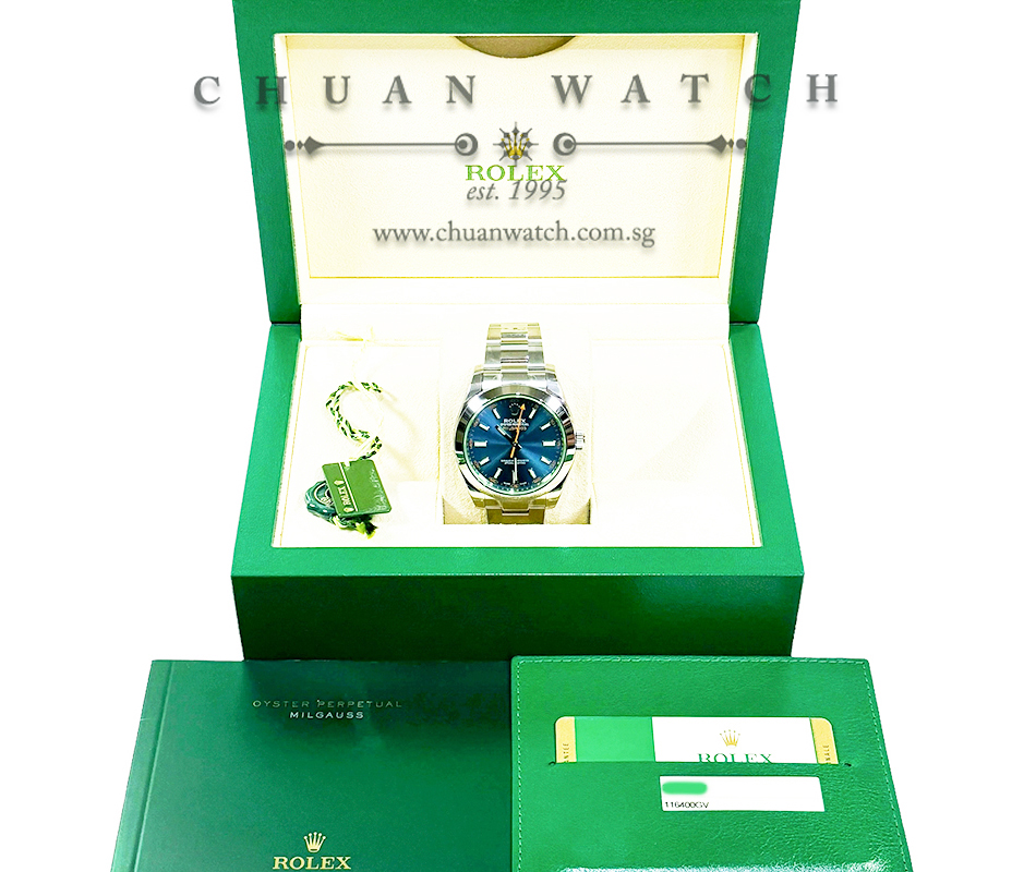 Rolex Milgauss 116400GV Z-Blue - Discontinued :: Chuan Watch