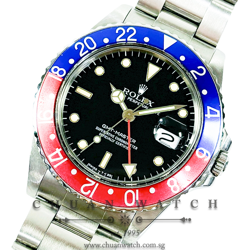 Rolex Vintage GMT-Master 'Transitional' 16750 'Pepsi' MK3 Tritium - Discontinued