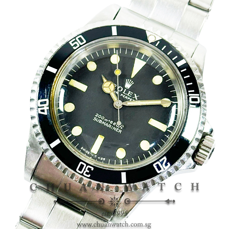 Rolex Vintage Submariner No-Date 5513 Matte 'Meters First' Tritium - Discontinued